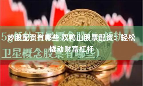 炒股配资有哪些 双鸭山股票配资：轻松撬动财富杠杆