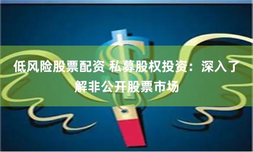 低风险股票配资 私募股权投资：深入了解非公开股票市场